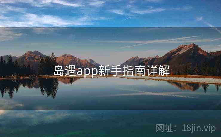 岛遇app新手指南详解